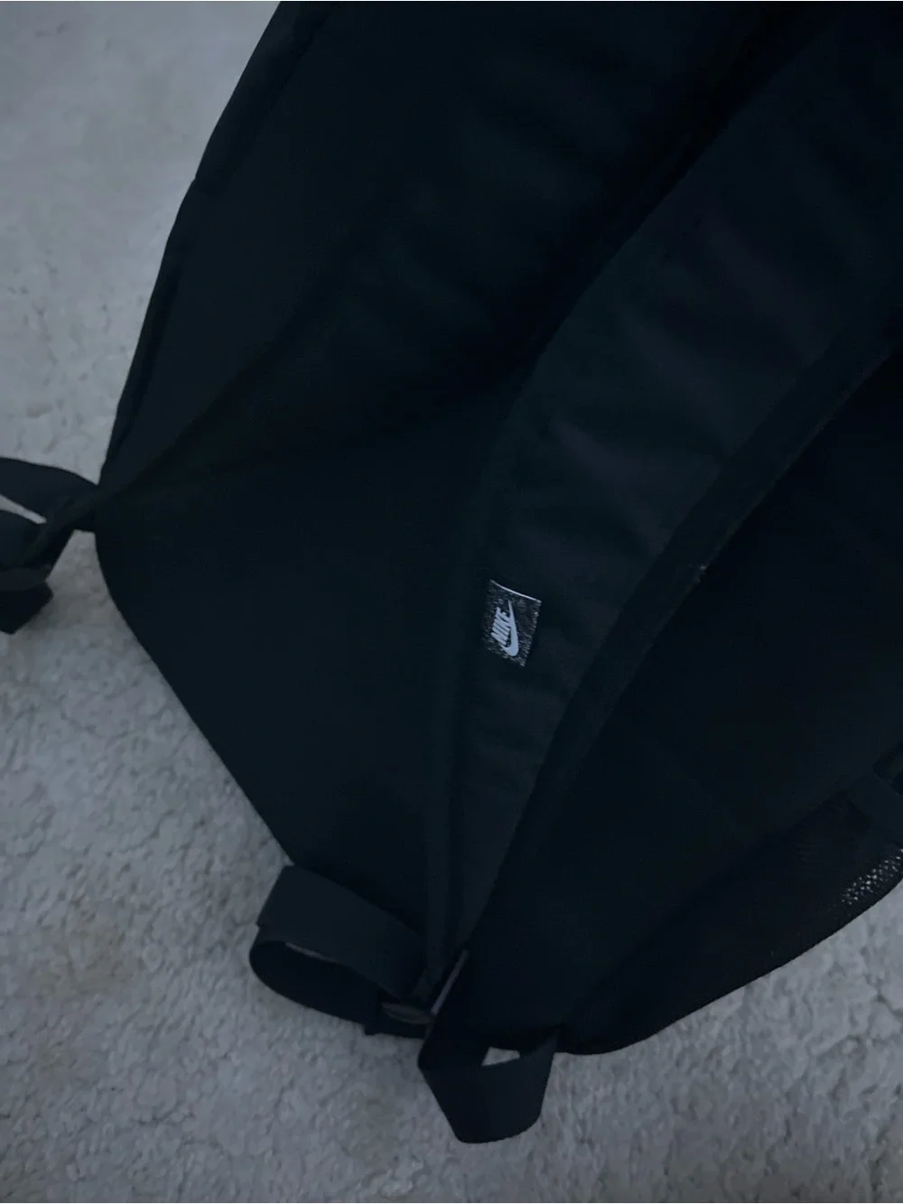 Nike Black Backpack with White Logo